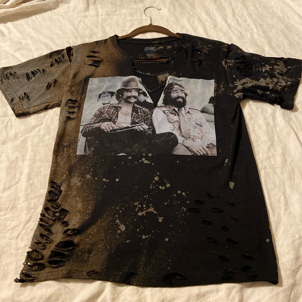 (NWOT) Cheech & Chong Upcycled Tee